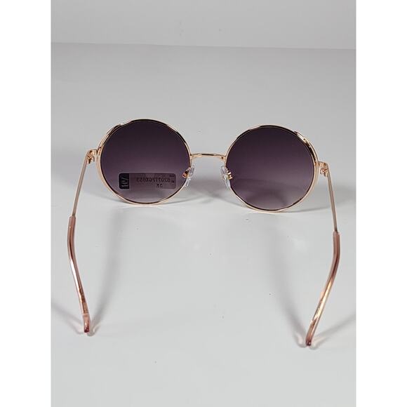 FGX by Foster Grant Gold & Pink Full Round Metal Frame Sunglasses 52077FGX653 - Picture 5 of 11